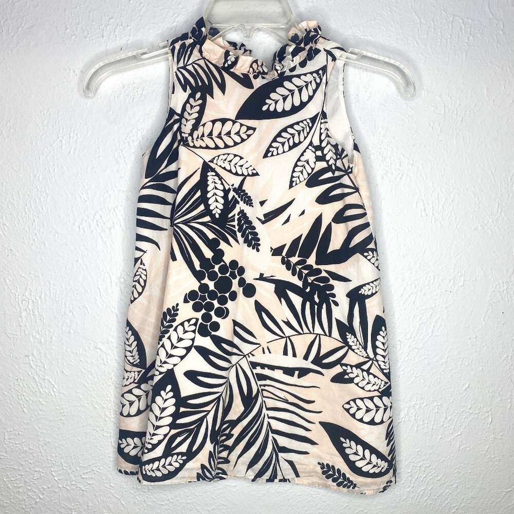 Janie and Jack, girl's size 5, sleeveless Hawaiian print dress, 100% cotton. EUC
